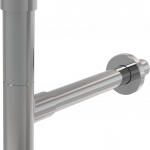 Сифон для умывальника DESIGN, металл DN32, массивный хром A402 Alca