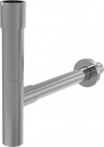 Сифон для умывальника DESIGN, металл DN32, массивный хром A402 Alca