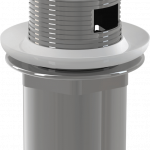 Izlietnes CLICK/CLACK noteka 5/4", metāla, ar pārplūdi, ar mazu aizbāzni, modelis A391 Alca