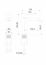 Basin Mixer 3/8" Flow Pro FuturBath - Image 4