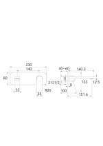 Iebūvējamais izlietnes jaucējkrāns G1/2″ Allure FuturBath - Image 5