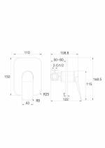 Concealed Shower Mixer G1/2″ Allure FuturBath - Image 5