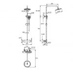 Нетермостатическая круглая душевая колонна Flow Pro FuturBath — изображение 4
