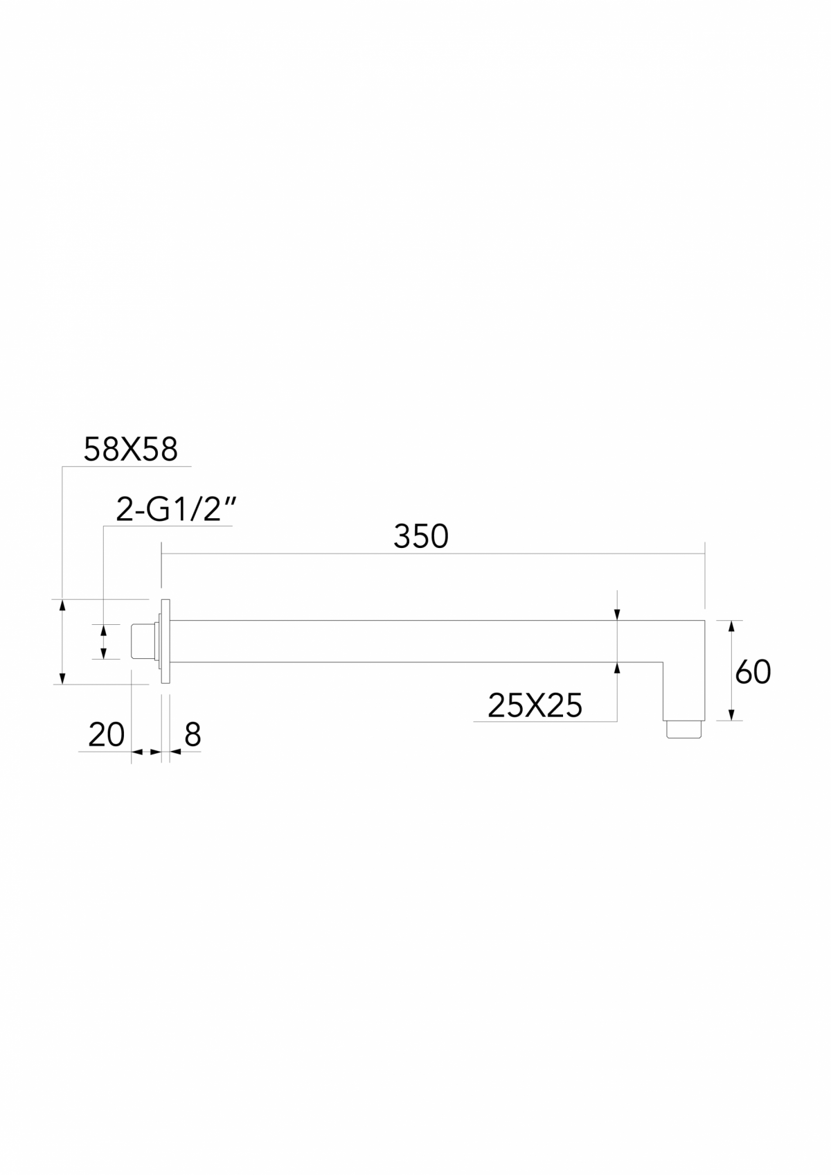 Sienas stiprinājuma dušas rokturis Allure FuturBath - Image 5