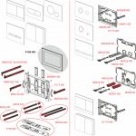 Iebūvējamas skalojamās kastes poga, alunox-matēts/spīdīgs Alca - Image 3