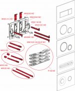 Flush plate for pre-wall installation systems Thin 7 Alca - Image 10