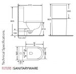 Коллекция Kivu Туалет с закрытой муфтой FuturBath — изображение 2