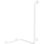 HELP: Foldable shower grab bar with vertical support rightward without cover, white