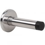 Дверной упор на стену, нержавеющая сталь, полированный