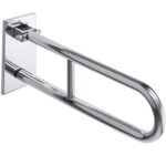 HELP: Salokāms U veida rokturis 813 mm, nerūsējošais tērauds, pulēts, ar vāku