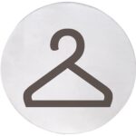 HOME: Pictogram - changing room, circle, matt