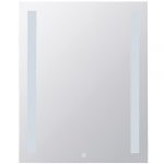 Spogulis ar LED sānu apgaismojumu, 600 x 800 mm, skārienjutīgs sensors