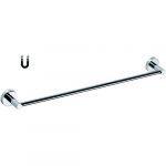 RAWELL: Magnetic towel holder, 496 mm, polished