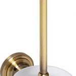 RETRO bronze: Wall mounted toilet brush holder