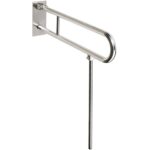 HELP: Salokāms U formas rokturis ar atbalstu 750 mm, nerūsējošais tērauds, matēts, ar vāku