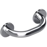 HELP: Поручень с крышками, 200 мм, нерж. сталь, глянец