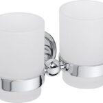 RETRO chrome: Double toothbrush holder