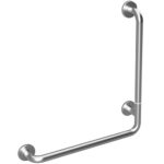 HELP: Foldable wall support grab bar rightward 680 mm, brushed with cover, stainless steel