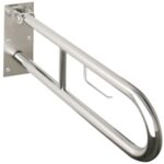 HELP: Oткиднoй U-образный поручень с держ. туалетной бумаги, 813 мм, без крышки, нерж. сталь, шлиф