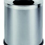 Waste bin, 7,5 l, stainless steel, matt