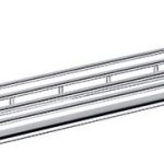 OMEGA: Tiltable towel holder with hooks, 600 mm