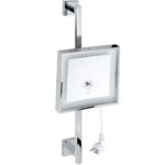 Cosmetic mirror with LED lighting, 200 × 200 mm
