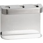 Тройной держатель для дозатора мыла, круглый, матовый