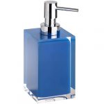 VISTA: Soap dispenser free standing, 250 ml, blue
