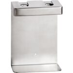 Dubultais turētājs ziepju dozatoram, kvadrātveida, paklājiņš