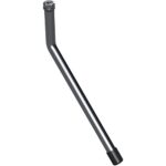 Handling lever for tilting mirrors, brushed