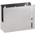 Paper towel dispenser open, stainless steel, matt