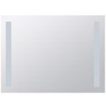 Spogulis ar LED sānu apgaismojumu, 800 x 600 mm, skārienjutīgs sensors