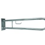 HELP: Salokāms rokturis ar TP turētāju 760 mm, nerūsējošais tērauds, pulēts, ar vāku