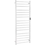 Heated towel rail 600x1680 mm, 285W, stainless steel, white