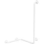 HELP: Foldable shower grab bar with vertical support rightward, white with cover
