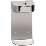 Holder for soap dispenser, round, polished