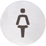 HOME: Piktogramma — Sieviešu tualete, aplis, matēts