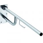 HELP: Foldable grab bar with TP Holder, 850 mm, stainless steel, brushed, with cover