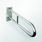 HELP: Foldable grab bar U-shaped 900 mm, stainless steel, polish, without cover