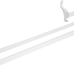 RAWELL: Radiator double towel holder, 320 mm, white
