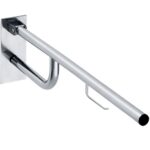 HELP: Foldable grab bar with TP Holder 850 mm, stainless steel, brushed, with cover