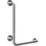 HELP: Foldable wall support grab bar leftward 680 mm, brushed with cover, stainless steel