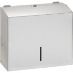 Paper towel dispenser, 245 mm, stainless steel, matt