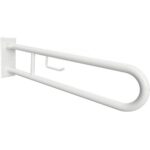 HELP: Oткиднoй U-образный поручень с держ. туалетной бумаги, 813 мм, без крышки, белый