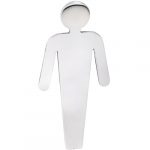 HOME: Pictogram – Men's toilet, polished