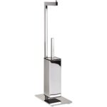 BETA: Free standing stand toilet paper holder and toilet brush