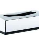 Papīra salvešu dozators, plastmasa, hroms