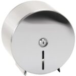 Jumbo-roll toilet paper dispenser, ø 200 mm, polished