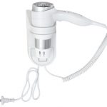 Фен с держателем, белый