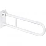 HELP: Откидной поручень с фиксатором, 600 мм, без крышки, белый